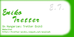eniko tretter business card